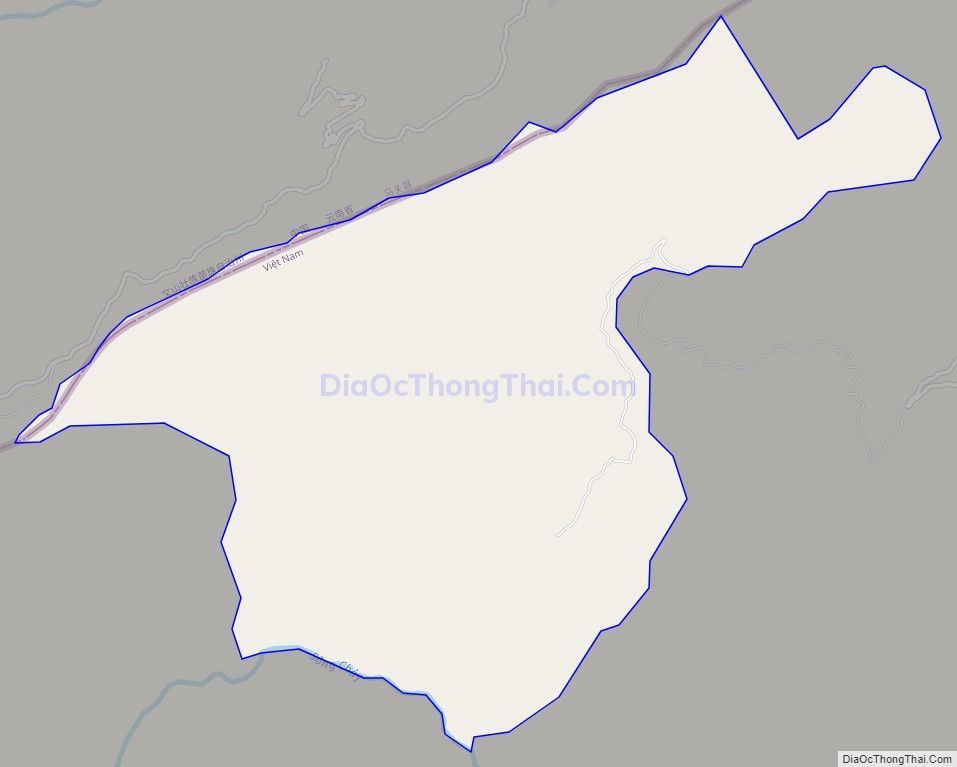 Bản đồ giao thông xã Chí Cà, huyện Xín Mần