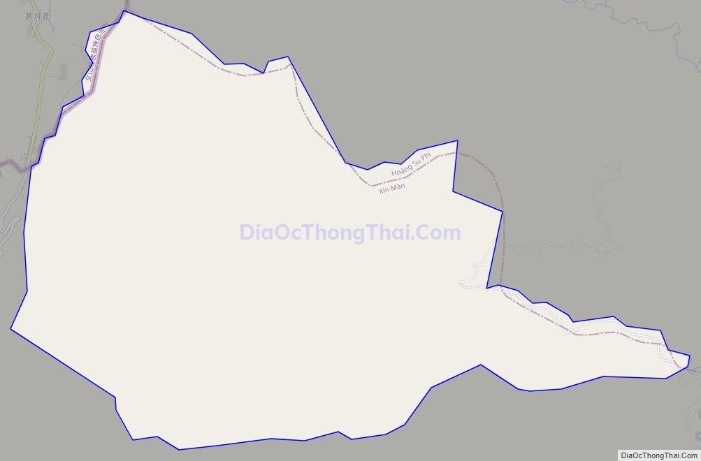 Bản đồ giao thông xã Nàn Xỉn, huyện Xín Mần