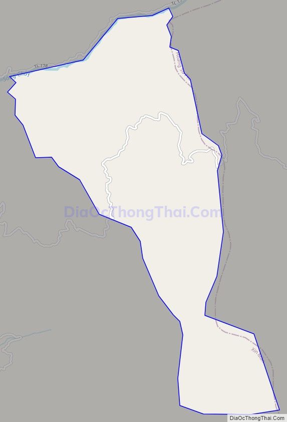 Bản đồ giao thông xã Trung Thịnh, huyện Xín Mần