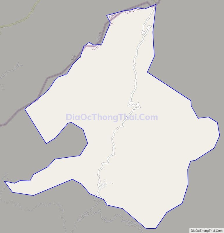 Bản đồ giao thông xã Xín Mần, huyện Xín Mần