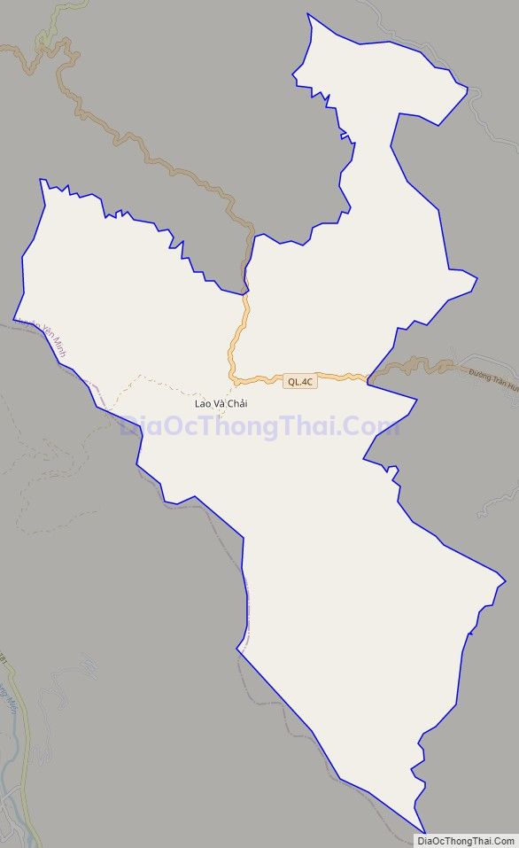 Bản đồ giao thông xã Lao Và Chải, huyện Yên Minh