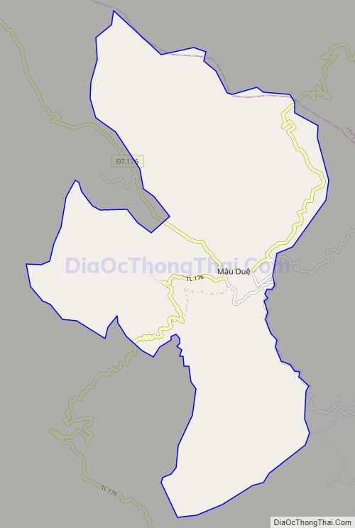 Bản đồ giao thông xã Mậu Duệ, huyện Yên Minh