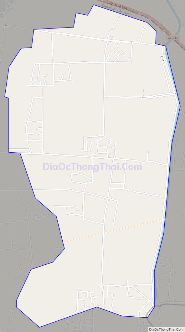 Bản đồ giao thông xã An Đổ, huyện Bình Lục