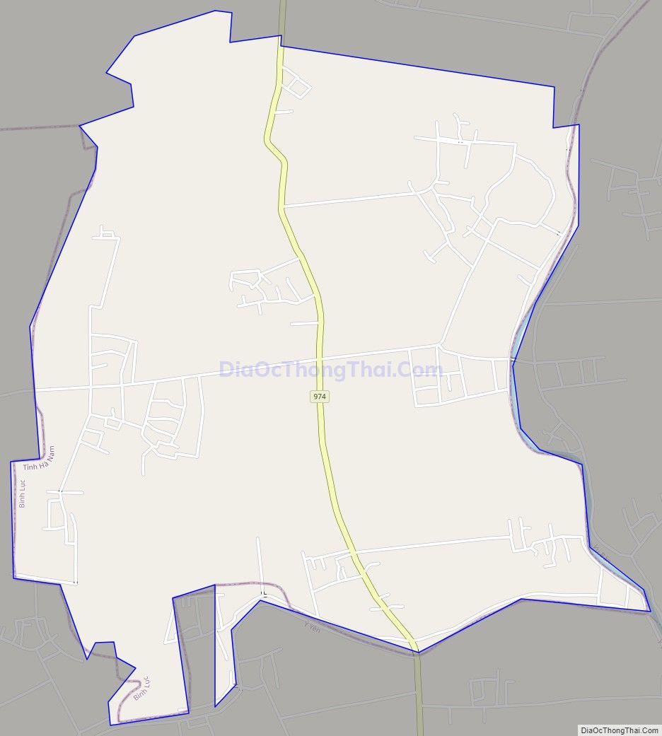 Bản đồ giao thông xã An Lão, huyện Bình Lục