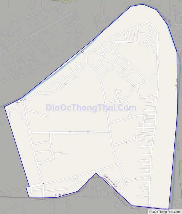 Bản đồ giao thông xã An Ninh, huyện Bình Lục