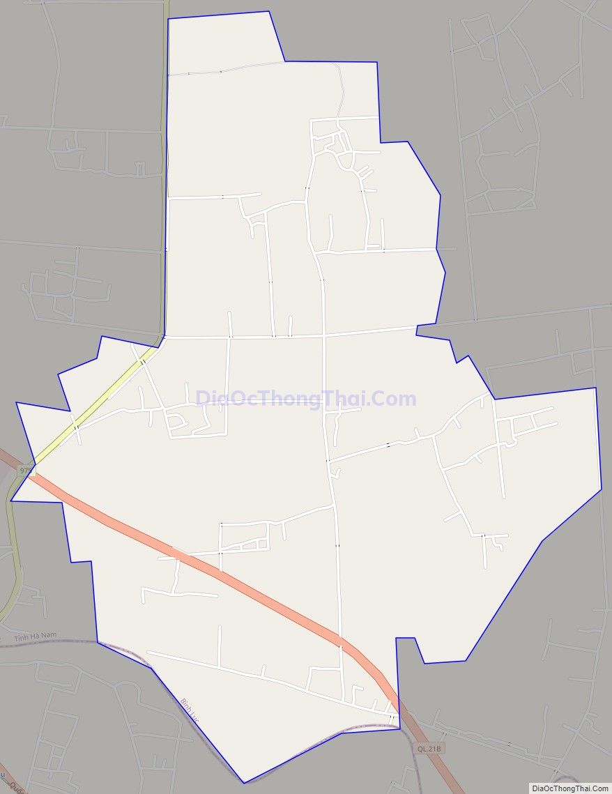 Bản đồ giao thông xã An Nội, huyện Bình Lục