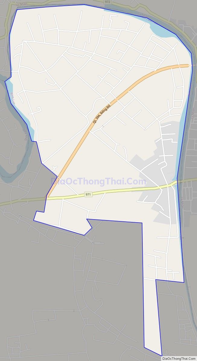 Bản đồ giao thông xã Bình Nghĩa, huyện Bình Lục