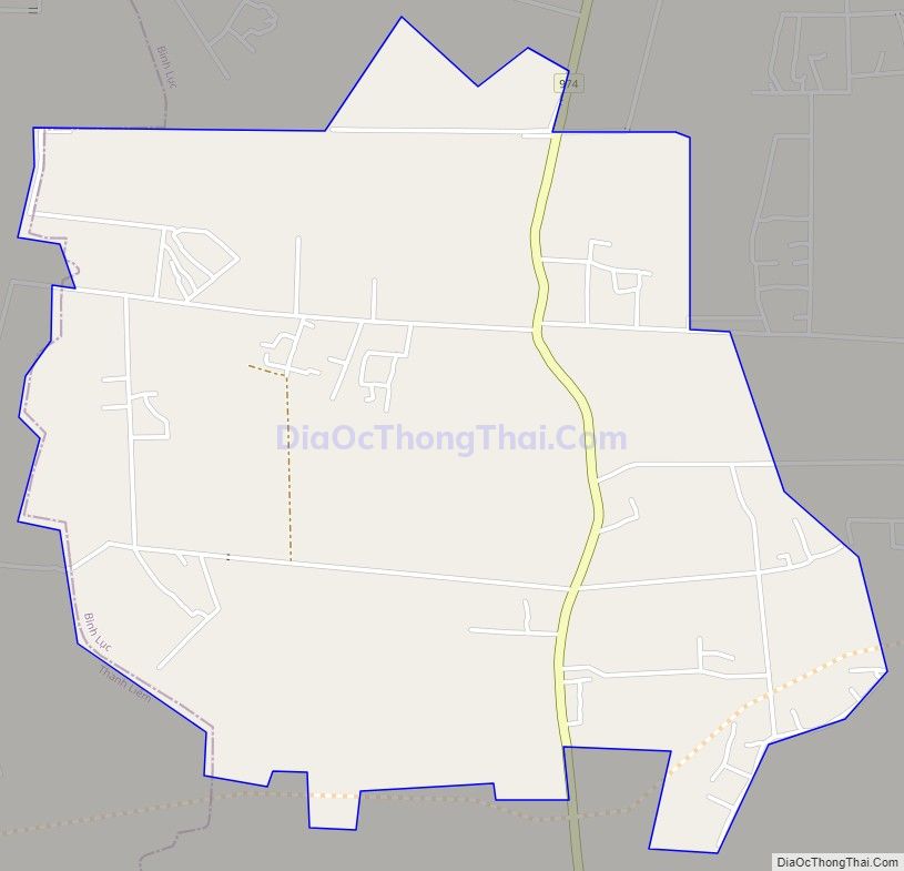 Bản đồ giao thông xã La Sơn, huyện Bình Lục