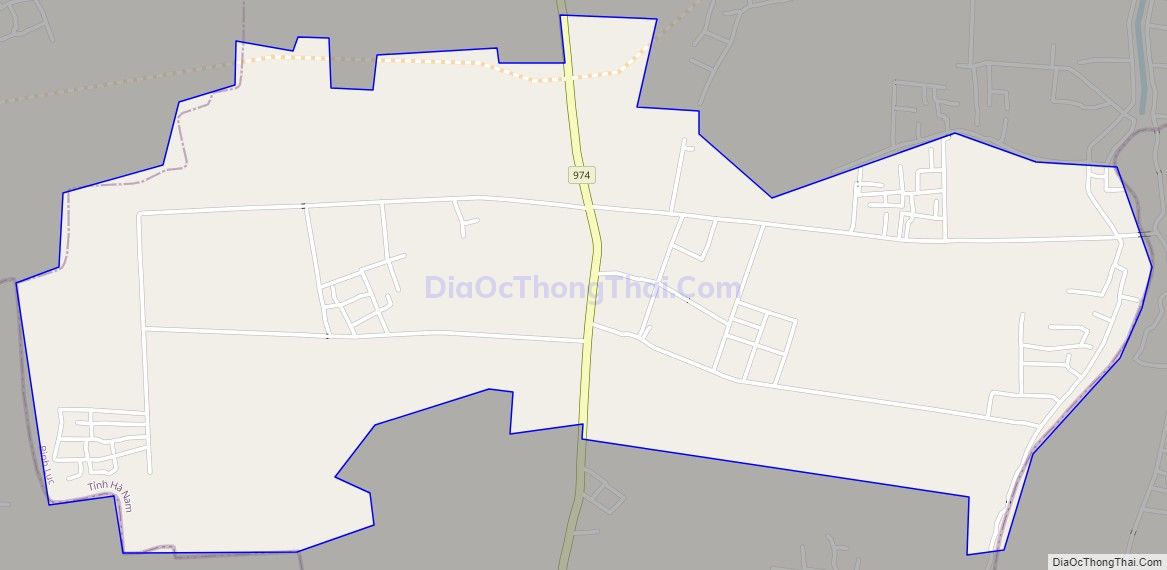 Bản đồ giao thông xã Tiêu Động, huyện Bình Lục