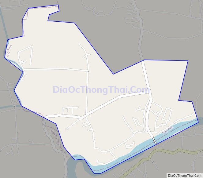 Bản đồ giao thông xã Châu Sơn (cũ), huyện Duy Tiên