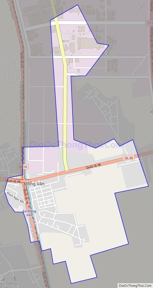 Bản đồ giao thông phường Đồng Văn, thị xã Duy Tiên