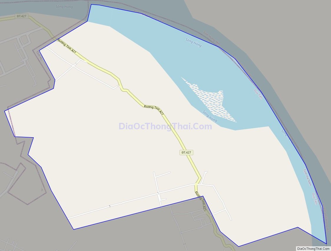 Bản đồ giao thông xã Mộc Bắc, thị xã Duy Tiên