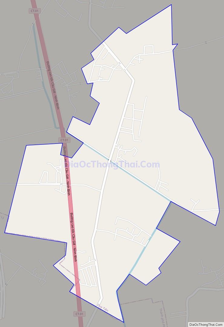 Bản đồ giao thông xã Tiên Ngoại, thị xã Duy Tiên