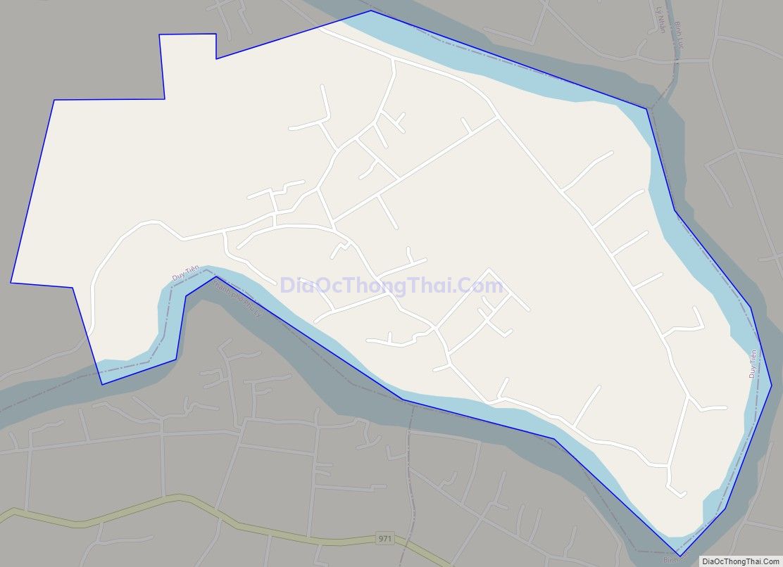 Bản đồ giao thông xã Tiền Phong (cũ), huyện Duy Tiên