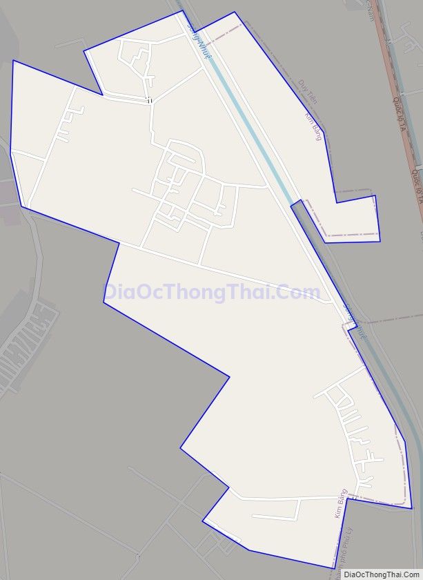 Bản đồ giao thông xã Hoàng Tây, huyện Kim Bảng