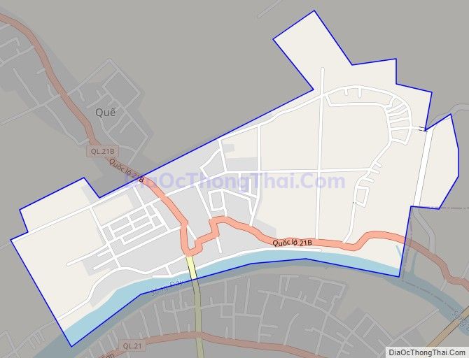 Bản đồ giao thông Thị trấn Quế, huyện Kim Bảng