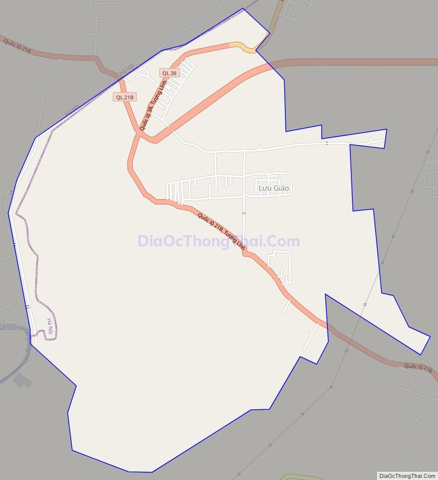 Bản đồ giao thông xã Tượng Lĩnh, huyện Kim Bảng