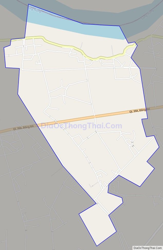 Bản đồ giao thông xã Đạo Lý, huyện Lý Nhân