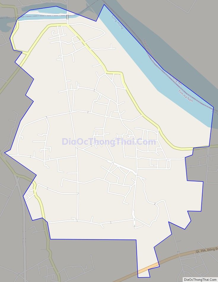 Bản đồ giao thông xã Nguyên Lý, huyện Lý Nhân