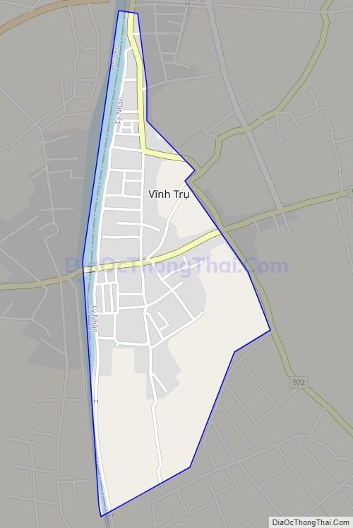 Bản đồ giao thông Thị trấn Vĩnh Trụ, huyện Lý Nhân