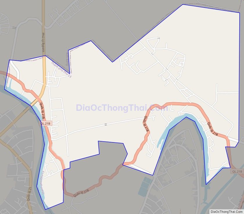 Bản đồ giao thông xã Kim Bình, thành phố Phủ Lý