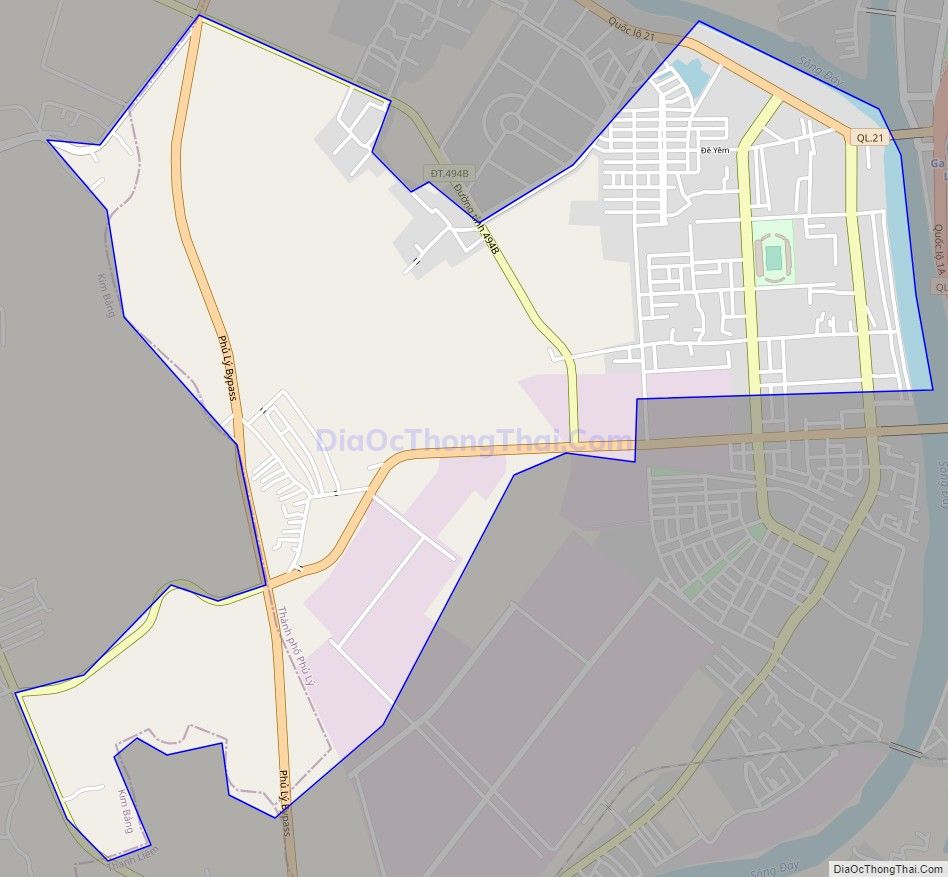 Bản đồ giao thông phường Lê Hồng Phong, thành phố Phủ Lý