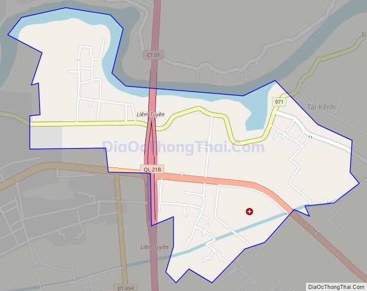 Bản đồ giao thông xã Liêm Tuyền, thành phố Phủ Lý
