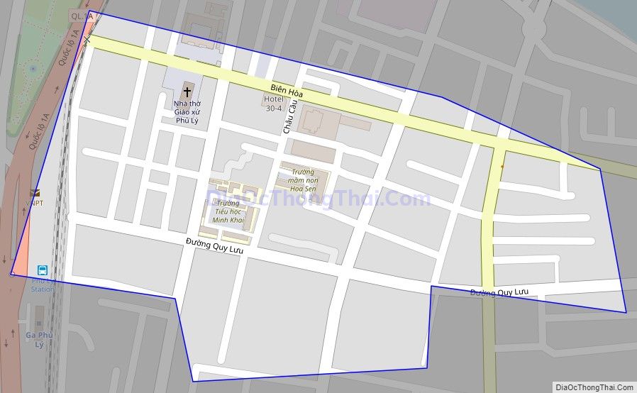 Bản đồ giao thông phường Minh Khai, thành phố Phủ Lý