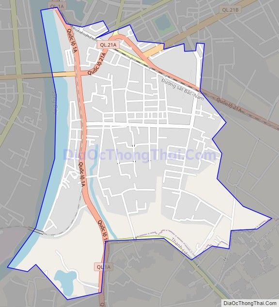 Bản đồ giao thông phường Thanh Châu, thành phố Phủ Lý
