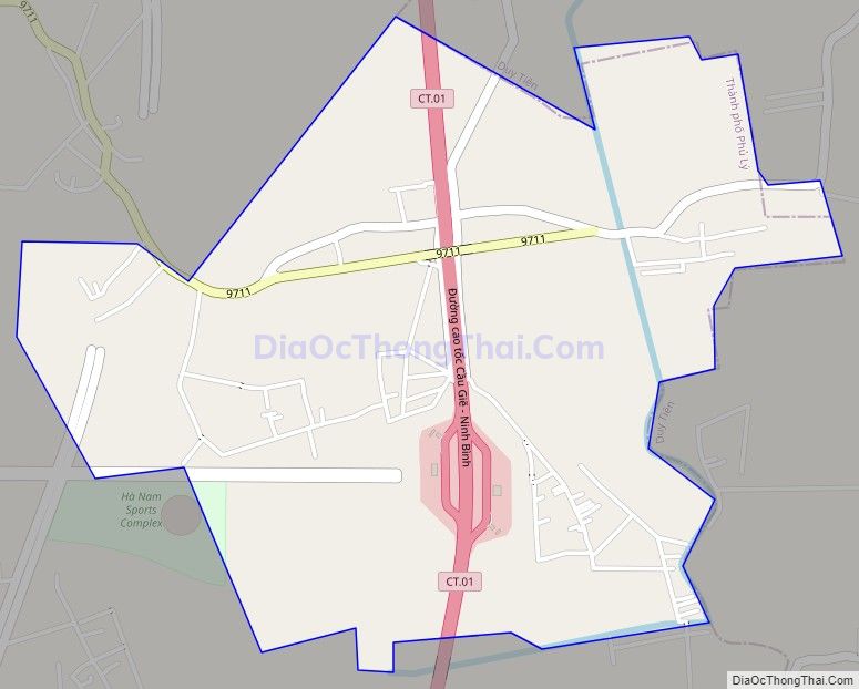 Bản đồ giao thông xã Tiên Hiệp, thành phố Phủ Lý