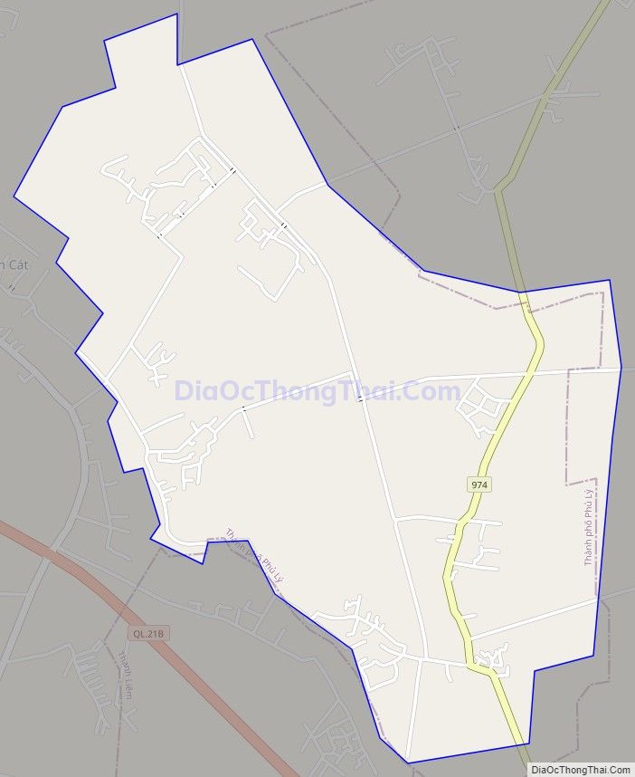 Bản đồ giao thông xã Trịnh Xá, thành phố Phủ Lý