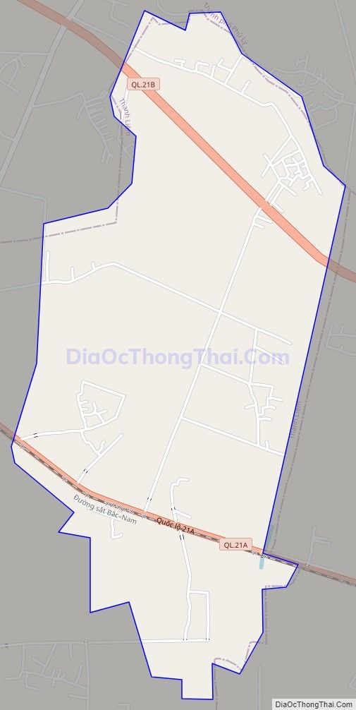 Bản đồ giao thông xã Liêm Phong, huyện Thanh Liêm