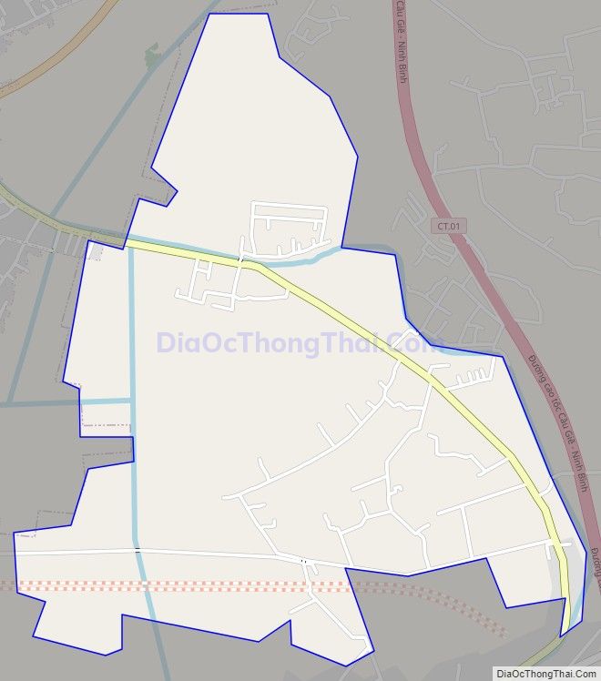 Bản đồ giao thông xã Thanh Bình (cũ), huyện Thanh Liêm