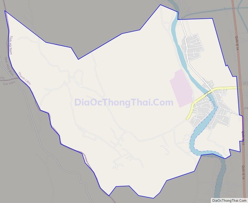 Bản đồ giao thông xã Thanh Nghị, huyện Thanh Liêm
