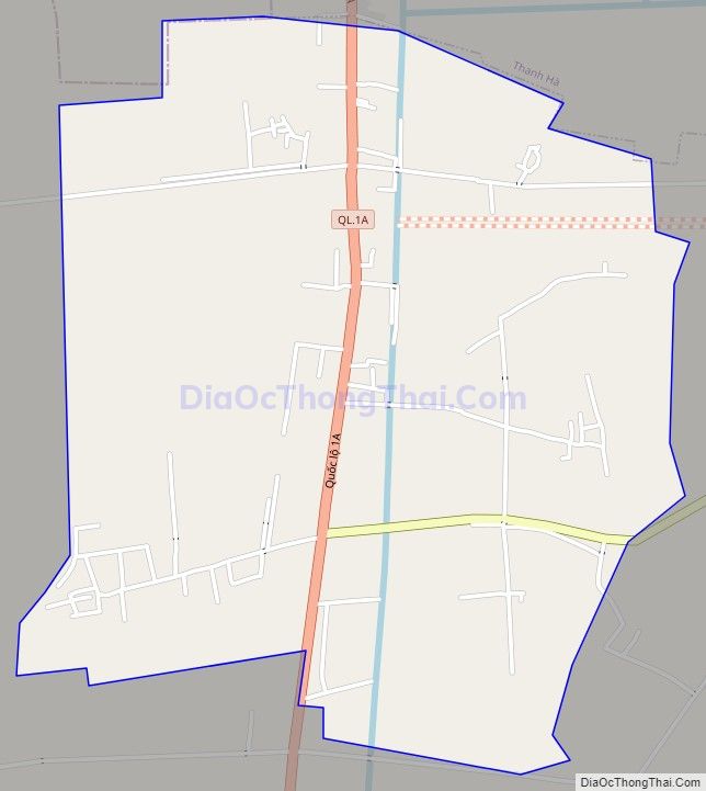 Bản đồ giao thông xã Thanh Phong, huyện Thanh Liêm