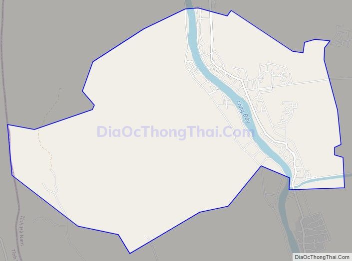 Bản đồ giao thông xã Thanh Tân, huyện Thanh Liêm