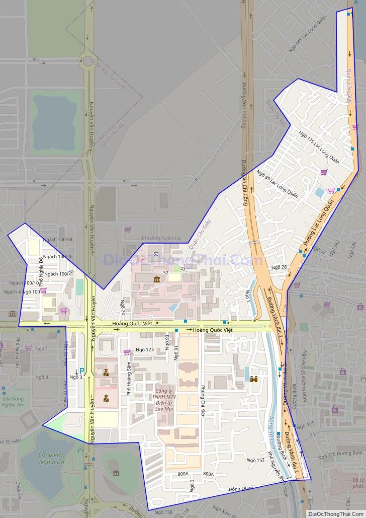 Bản đồ giao thông phường Nghĩa Đô, quận Cầu Giấy