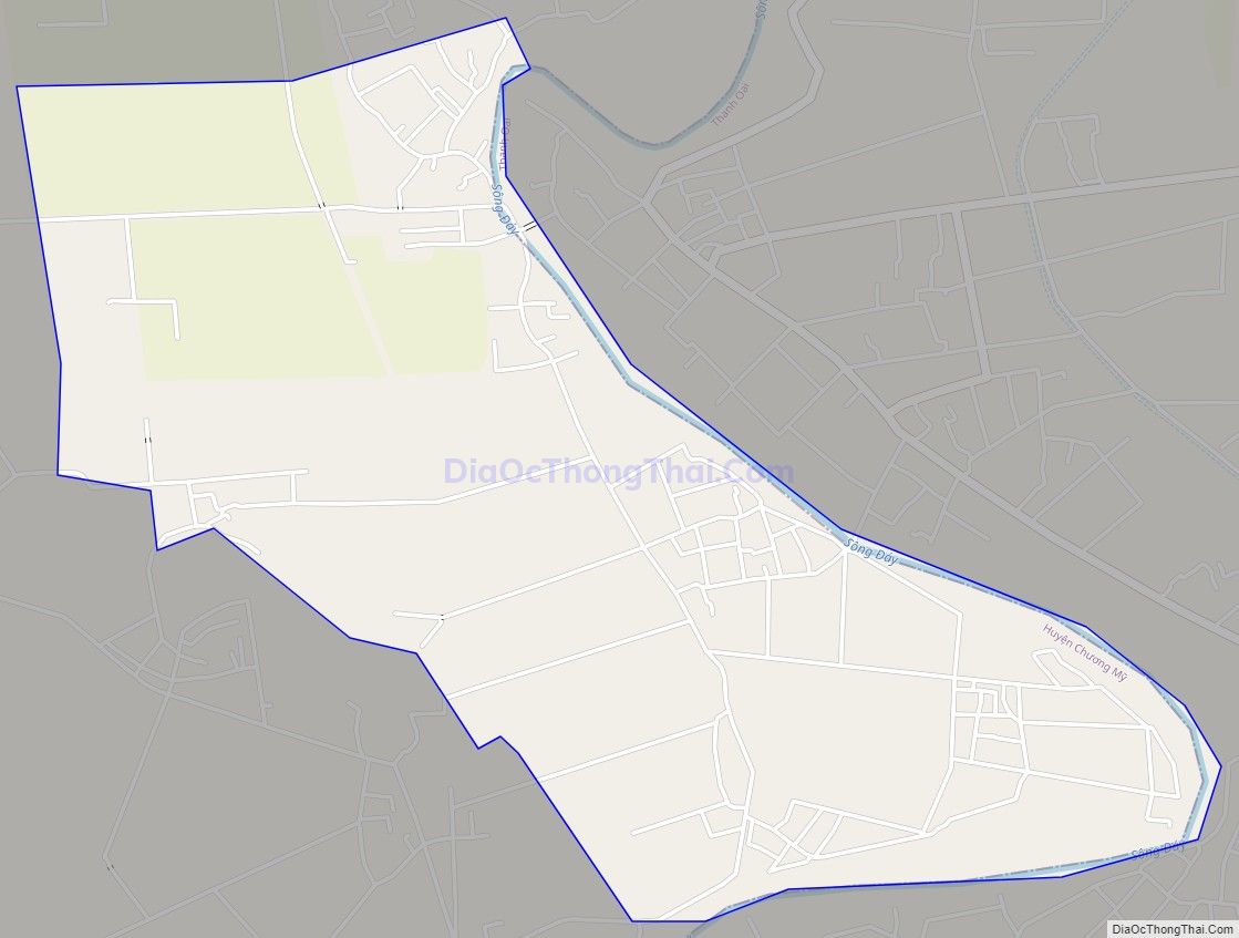 Bản đồ giao thông xã Hoàng Diệu, huyện Chương Mỹ