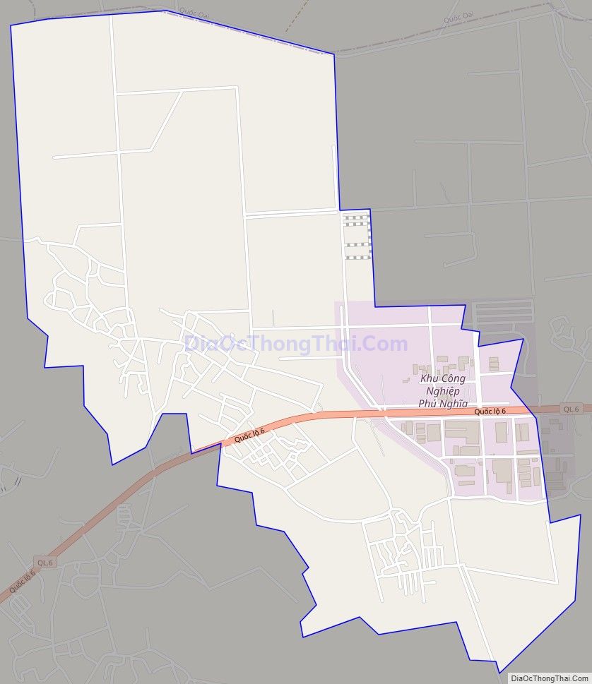Bản đồ giao thông xã Phú Nghĩa, huyện Chương Mỹ