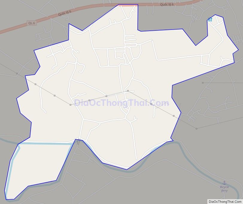 Bản đồ giao thông xã Thanh Bình, huyện Chương Mỹ