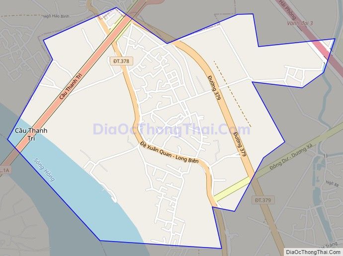 Bản đồ giao thông xã Đông Dư, huyện Gia Lâm
