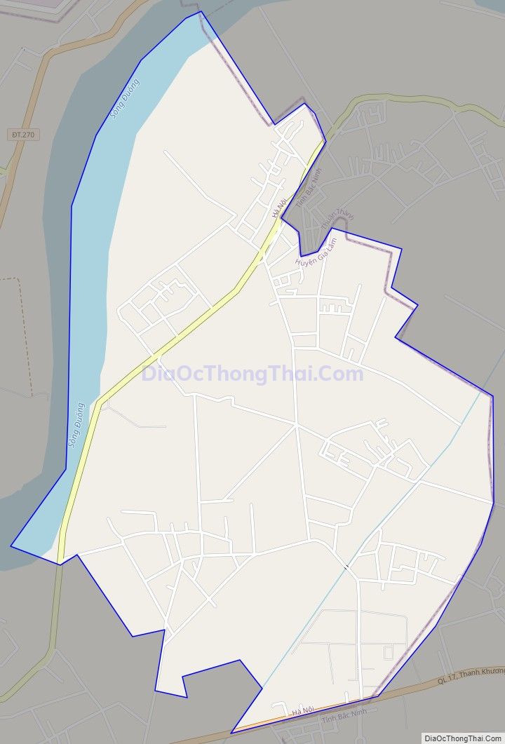 Bản đồ giao thông xã Lệ Chi, huyện Gia Lâm
