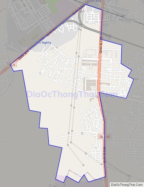 Bản đồ giao thông phường Phú Lãm, quận Hà Đông