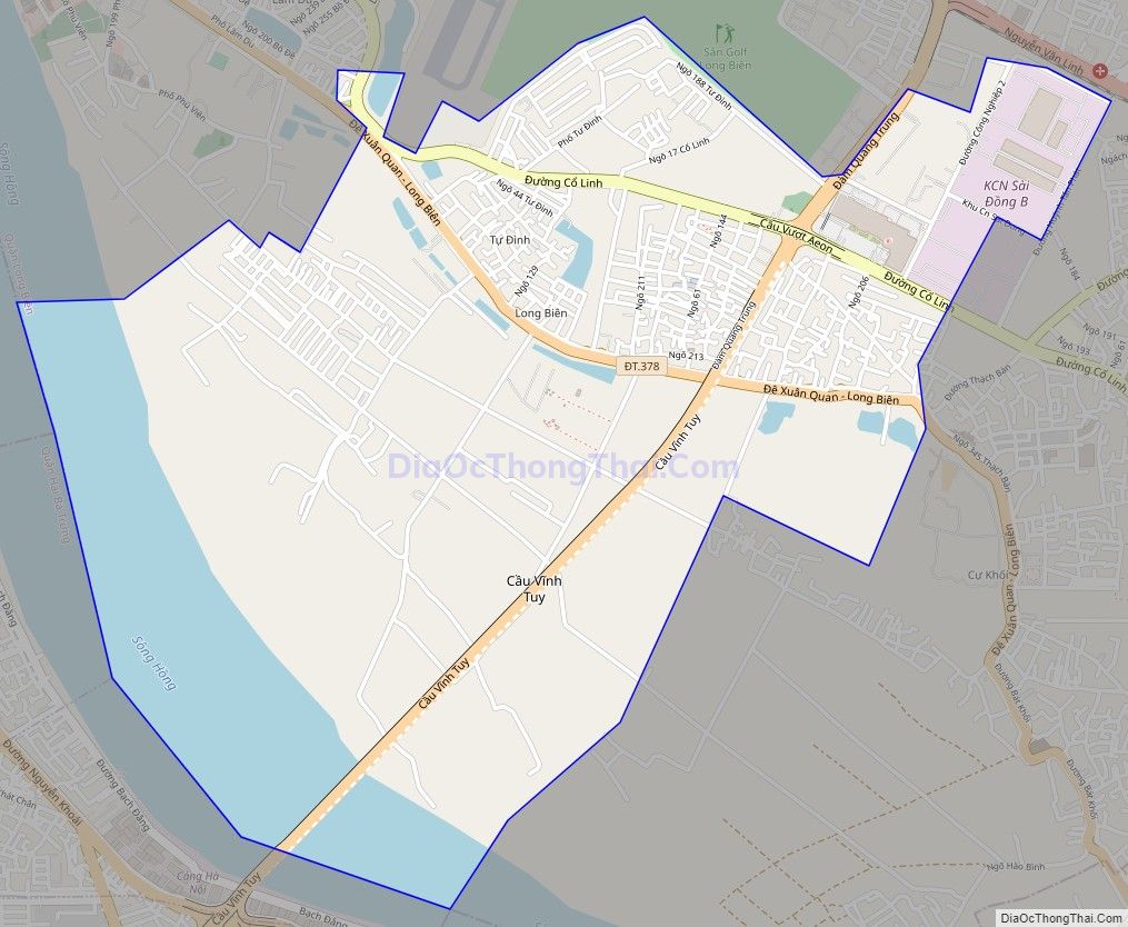 Bản đồ giao thông phường Long Biên, quận Long Biên