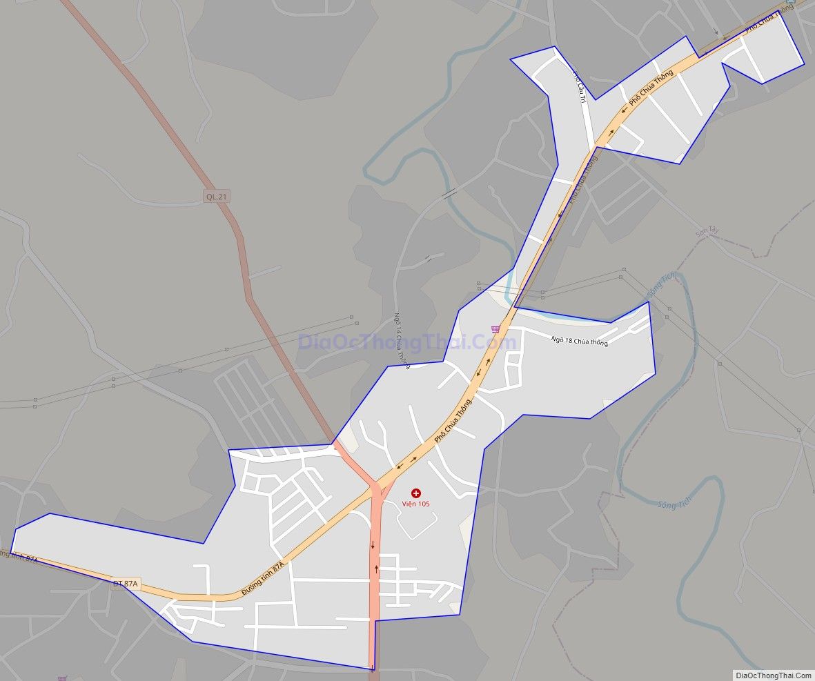 Bản đồ giao thông phường Sơn Lộc, thị xã Sơn Tây