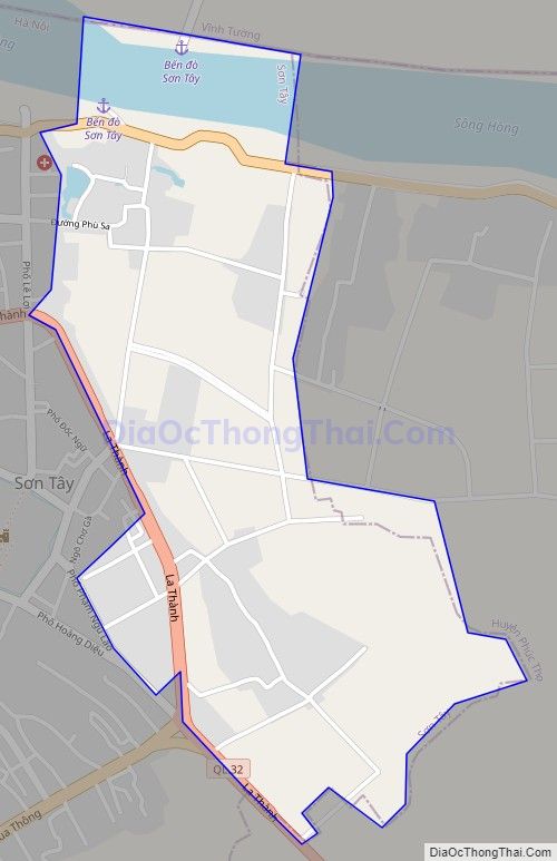 Bản đồ giao thông phường Viên Sơn, thị xã Sơn Tây
