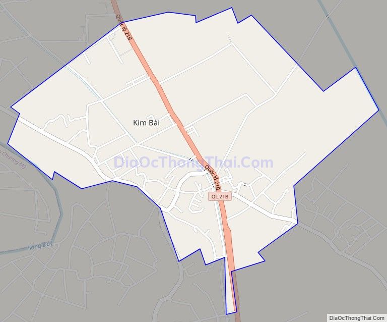 Bản đồ giao thông Thị trấn Kim Bài, huyện Thanh Oai