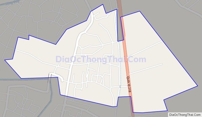 Bản đồ giao thông xã Kim Thư, huyện Thanh Oai