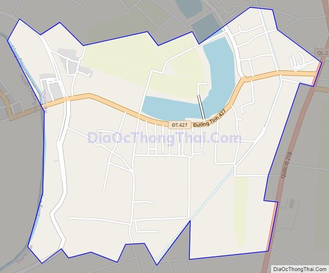 Bản đồ giao thông xã Thanh Cao, huyện Thanh Oai