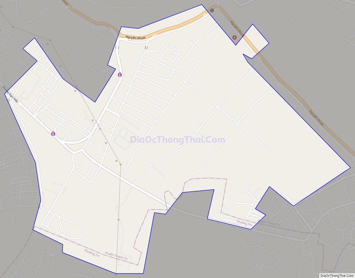 Bản đồ giao thông xã Đông Mỹ, huyện Thanh Trì